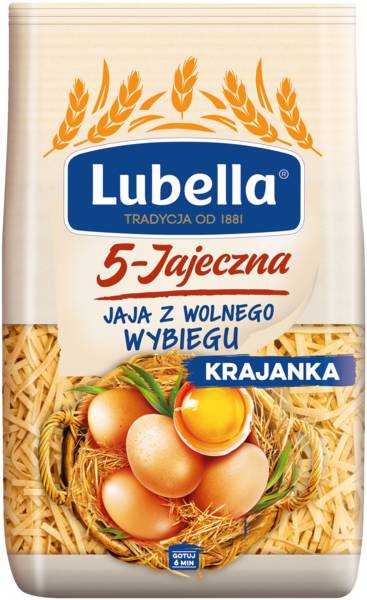 Lubella Makaron krajanka 5 jajeczny, 400 GR/PA