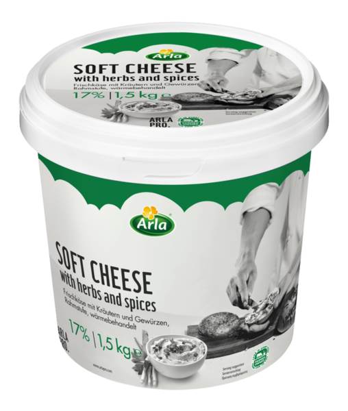 Arla Pro serek kremowy z ziołami i przyprawami, 1,5 KG/ST