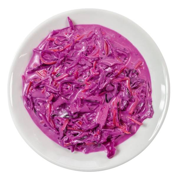 Pomberg Red Coleslaw, Rotkohlsalat mit Äpfeln, Sellerie und Karotten, 1 KG/BE