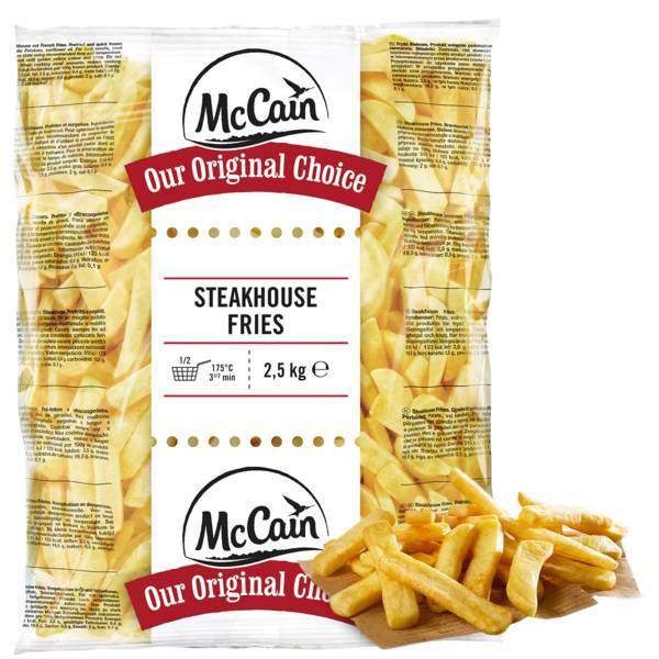 Mr McCain Original Steakhouse Fries frytka stekowa grubo cięta 18x10mm, 2,5 KG/TB