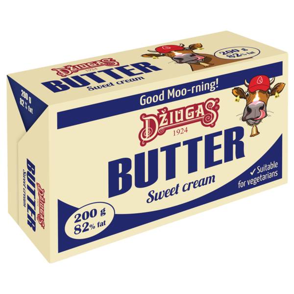 Dziugas Dziugas masÅo 82% 200g 0.2 KG/PK