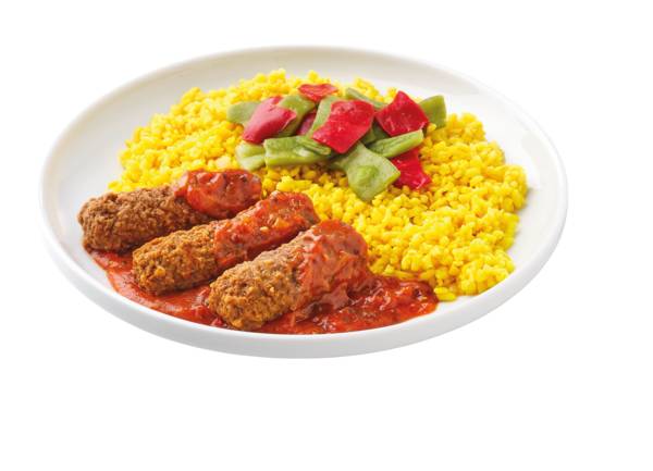 Hackröllchen in Tomaten-Tamarindensauce