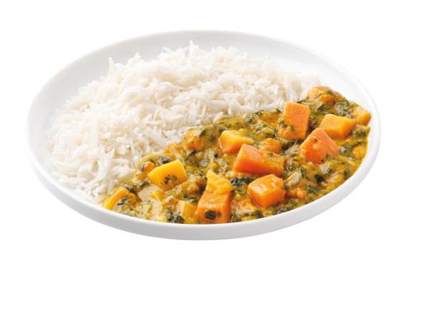 Süßkartoffel-Kürbis-Spinat-Curry