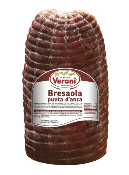 Veroni Bresaola Punta D`Anca ok.1,5-1,8kg 1 KG