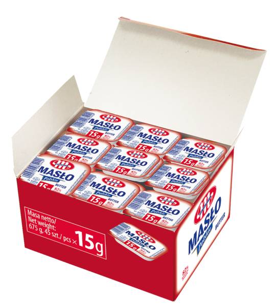 Mlekovita Masło Polskie, 82% tłuszczu, 15 GR/PA , 45 PA/KT