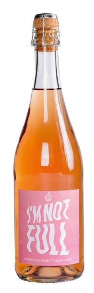 I AM NOT FULL Sparkling Rose, wino różowe musujące, bezalkoholowe 0,75 L/BU , Niemcy, szczep: müller-thurgau