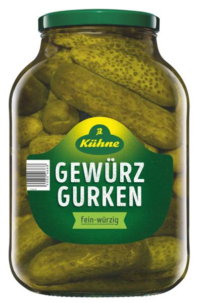 Kühne Gewürzgurken, ATG: 1380g, 2650 ML/GL
