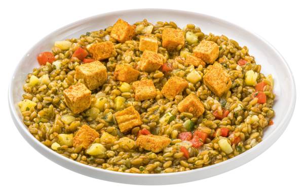 Grünkerneintopf mit Tofu