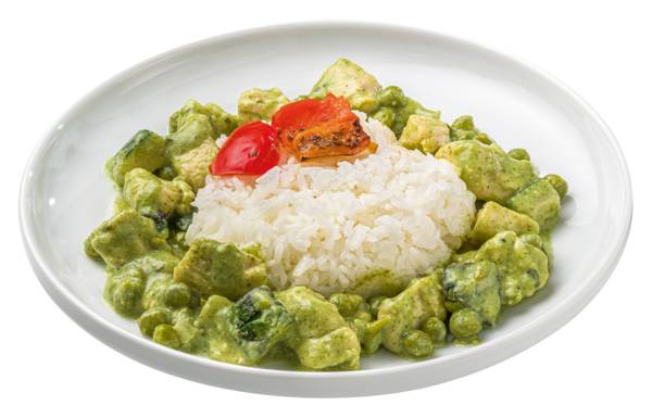 Grünes Thai-Curry mit Hähnchenbrust