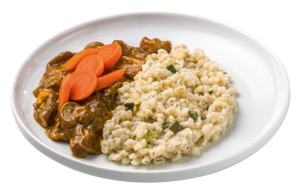 Gerstenrisotto mit Pilzen und Karotten