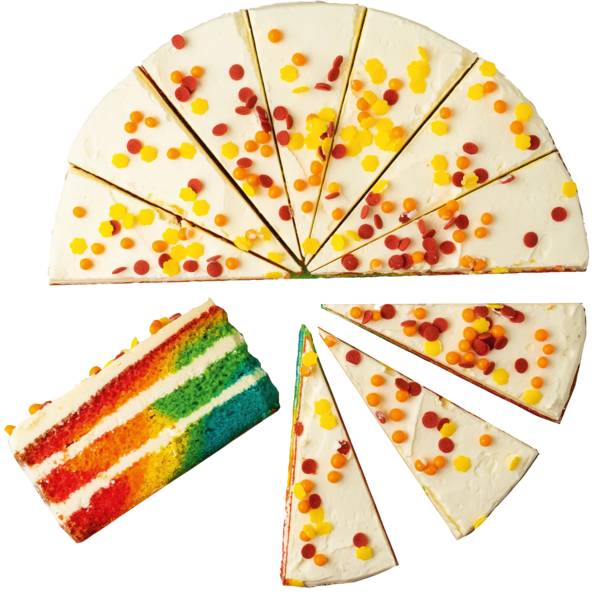 DV Cut the Cake rockin rainbow 14 stukken 1 ST