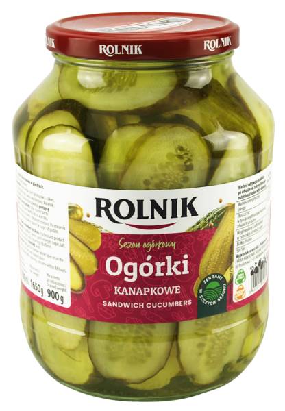 Rolnik Ogórki kanapkowe, 1700 ML/SŁ