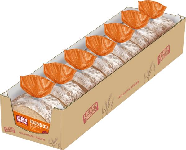Lieken Roggenbäcker Vollkorn, mit 29 % Roggenvollkornmehl 0,5 KG/PK
