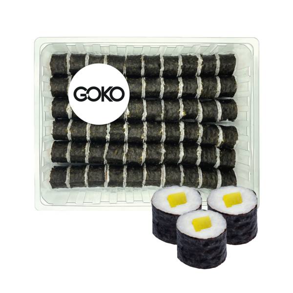 GOKO TOMEI Sushi Hosomaki oshinko, 60 szt., 0,82 KG/PA , z rzodkwią marynowaną