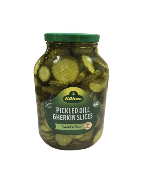 Kühne dill chips, augurkenschijfjes met dille 2650 ML/PG