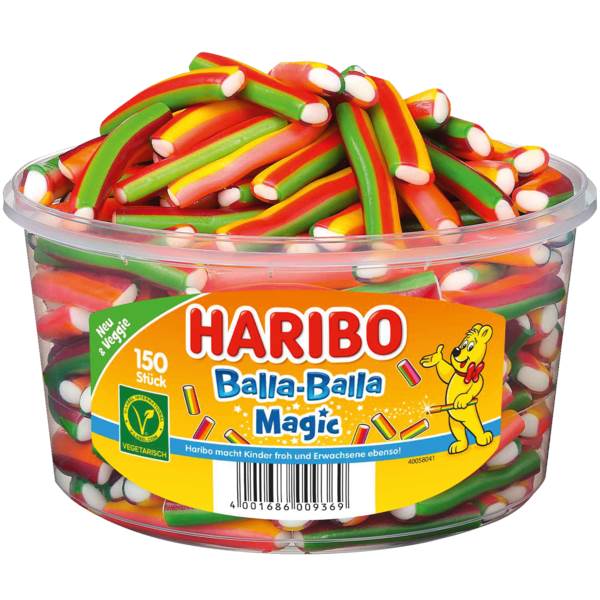 Haribo Balla-Balla Magic, eine exotische Kombination von Mango und Maracuja 150 ST/DS