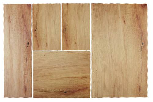 Fat 1/4 GN 26,5 x 16,2 x H 1,5 cm, ljus ek melamin (trä effekt eg)