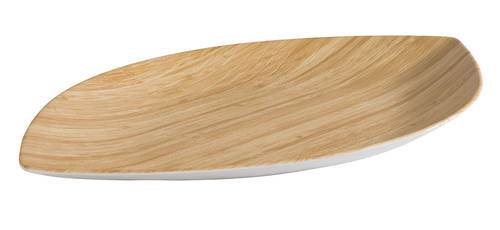 Fat Bambu 53 x 34 x H 3,5 cm, vit/trä melamin
