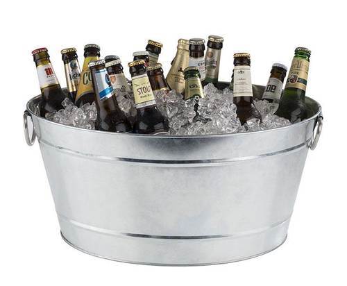 Ishink Tin 11 l, oval 40 x 28 x H 22 cm, m/ plast, metal