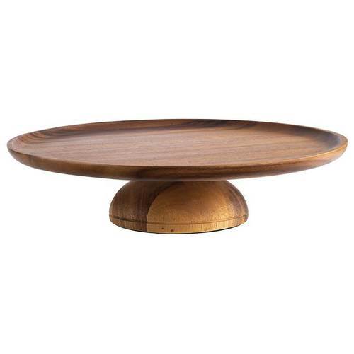 Acacia serverings/kakfat Ø 33 cm, H 8 cm, brun, trä (60049095)