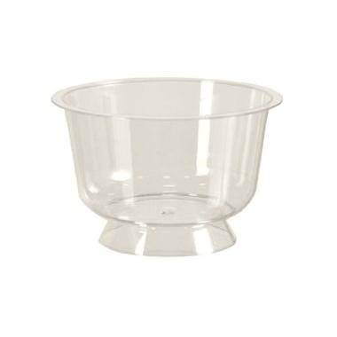 Dessertbägare på fot 200 ml, Ø 9,5 cm, klar PS, 25 st
