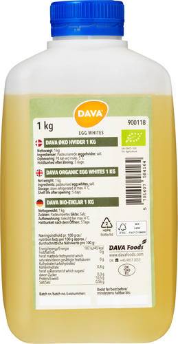 Äggvitor, pastöriserade, ekologisk, 1 kg