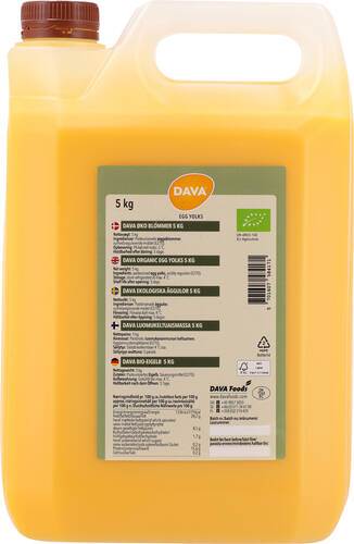 Äggulor, pastöriserade, EU, ekologisk, 5 kg