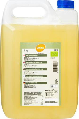 Äggvita, pastöriserad, ekologisk, 5 kg