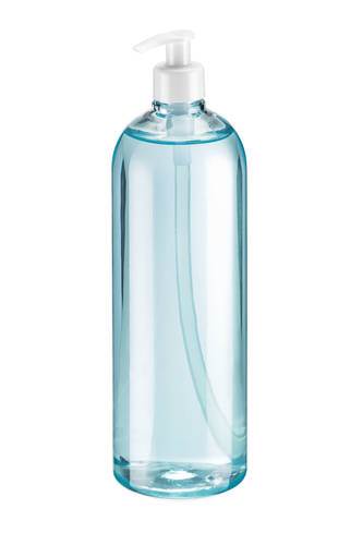 Pumpeflaske til desinfektionsmiddel/sæbe, transperant, PET, 1000 ml