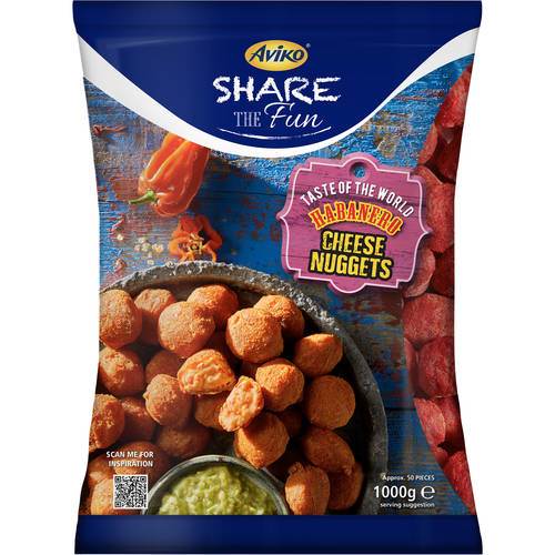 Habanero cheese nuggets, 1 kg