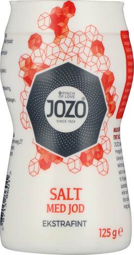 Bordssalt jozo extra fint med jod, 125 g