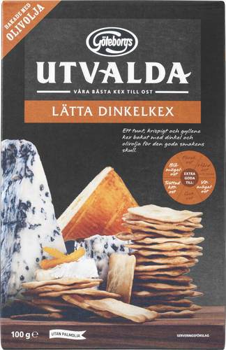 Dinkelkex Utvalda, Göteborg, 100g