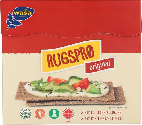 Wasa Crisp Original knäckebröd, 18 x 200 g