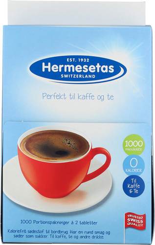Hermesetas 2-pack, 1000 st