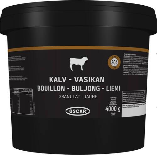 Kalvbuljong granulat, ger 204 l, 4 kg