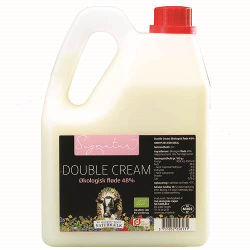 Grädde Double Cream 48%, ekologisk, 2 l