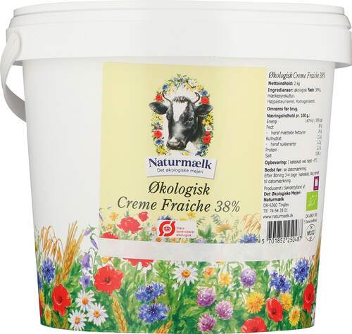 Creme fraiche 38%, ej homogeniserad, ekologisk, 2 kg