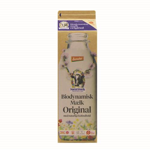 Gårdsmjölk 3,8-4,2%, biodynamisk, ohomogeniserad, ekologisk, 1 l