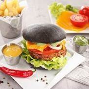 Hamburgerbröd svart, färdigbakat, 20 x 100 g