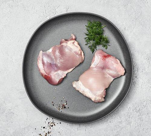 Kyllingeoverlår uden ben og skind, halal, 4,5 kg