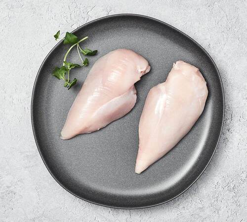 Kyllingefilet uden inderfilet, 115 - 130 g, 2 kg