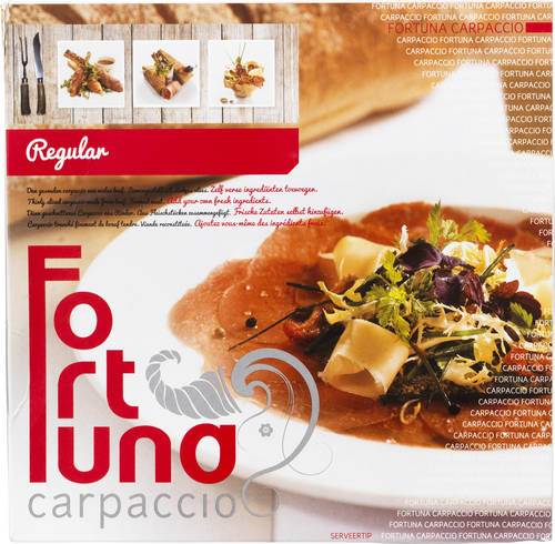 Carpaccio i skiver, 12x80 g