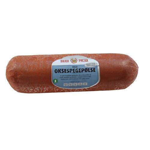 Oksespegepølse, mild, 9% fedt, 900 g