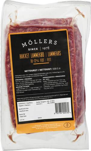 Lammfärs, max 12% fett, Nya Zeeland, 500 g