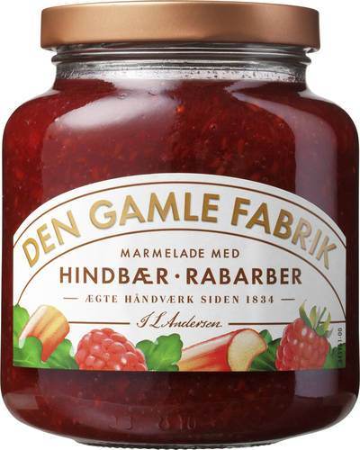 Hallon/Rabarber marmelad, 380 g