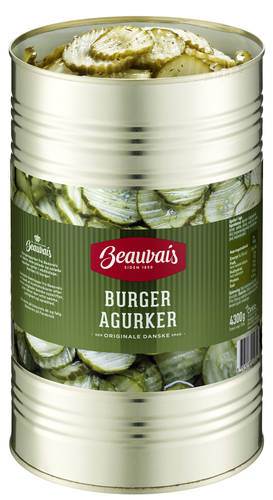Inlagd gurka till hamburgare, 4,3 kg