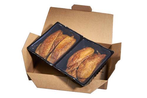 Varmrøget makrelfilet naturel, MAP pakket, ca. 100 g, ca. 2 kg