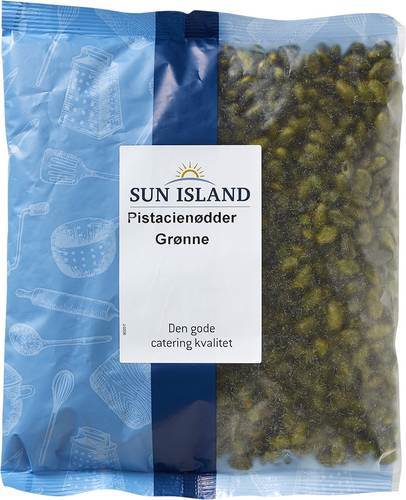 Gröna pistagenötter/kärnor utan skal, utan hinna, 500 g