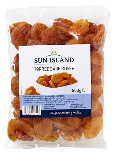 Abrikoser tørrede, 500 g