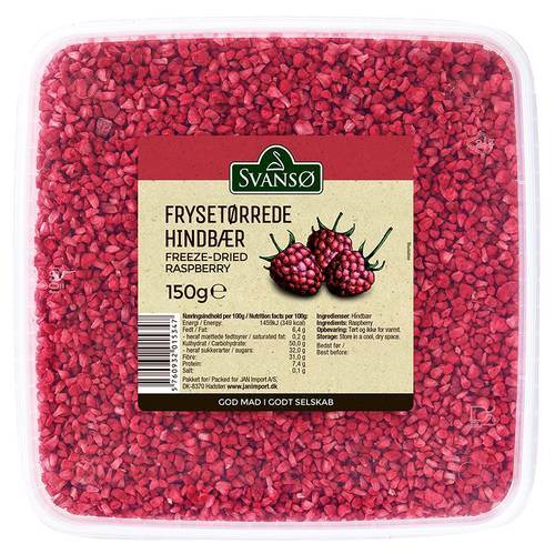 Frystorkade hallon, 150 g